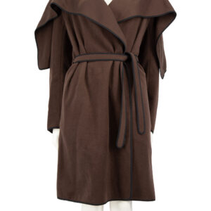 Acne Studios Brown Wool Belted Mid Length Coat