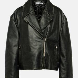 Acne Studios Distressed leather biker jacket