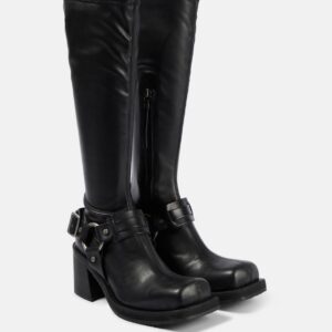 Acne Studios Leather platform knee-high boots