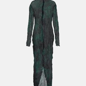 Acne Studios Printed semi-sheer maxi dress