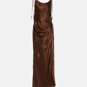 Acne Studios Satin midi dress