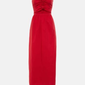 Adriana Degreas Gathered cotton jersey maxi dress