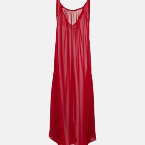 Adriana Degreas Holiday open-back chiffon maxi dress