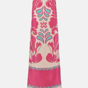 Adriana Degreas Strapless silk maxi dress