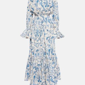 Agua by Agua Bendita Almendra Habitat cotton maxi dress