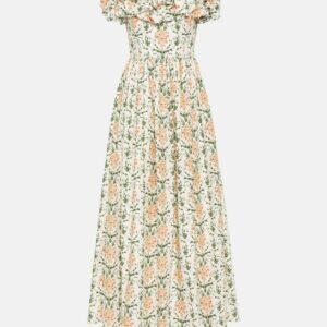 Agua by Agua Bendita Espliego cotton floral maxi dress