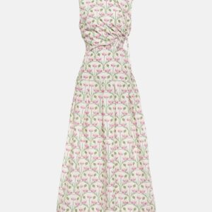 Agua by Agua Bendita Otoño Trebol floral midi dress