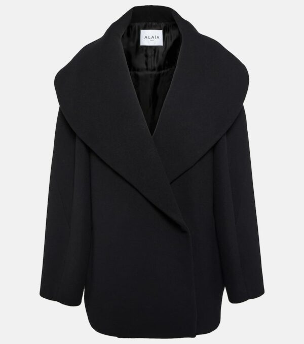 Alaïa Cocoon wrap virgin wool coat