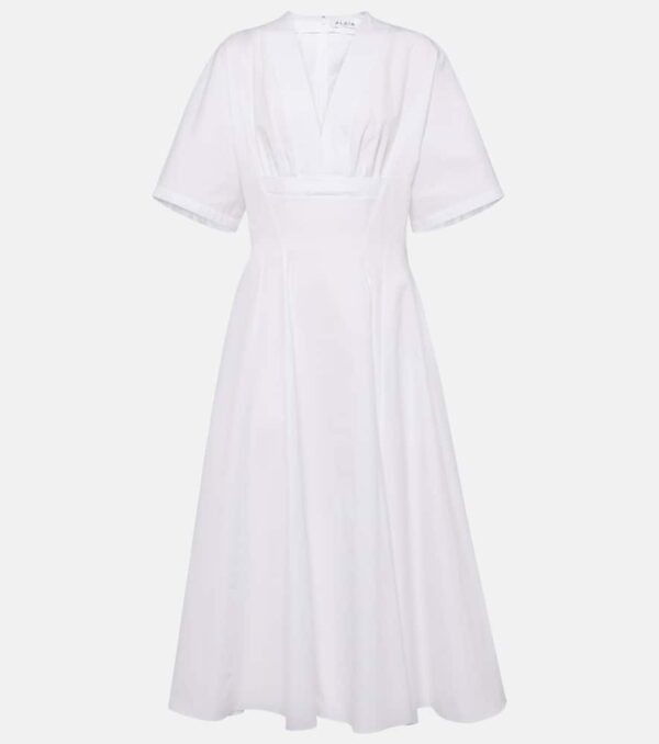 Alaïa Cotton poplin midi dress