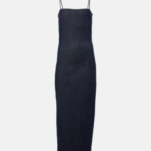 Alaïa Denim midi dress