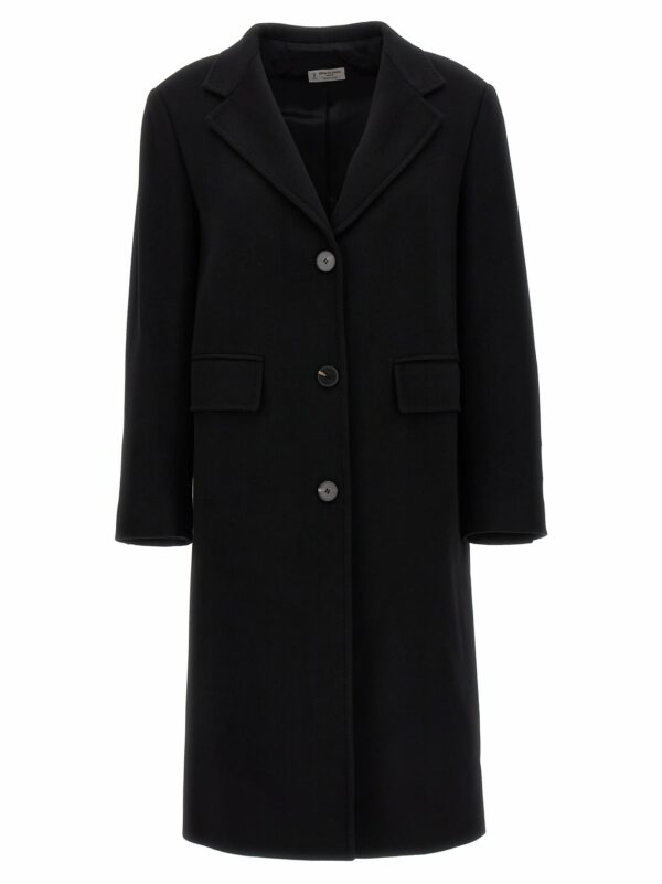 Alberto Biani Single-breasted Wool Coat