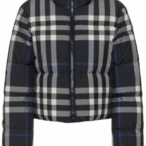 Aldfield Check Cropped Down Jacket