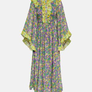 Alémais Dylan floral crêpe midi dress