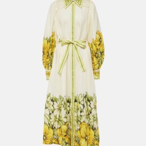 Alémais Gisela floral linen shirt dress