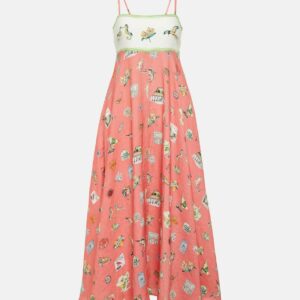 Alémais Printed linen maxi dress