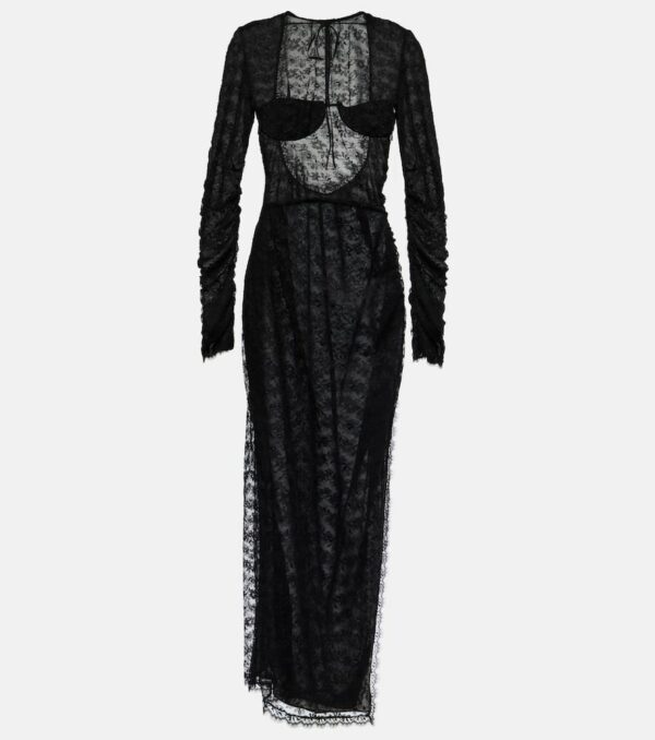 Alessandra Rich Lace maxi dress