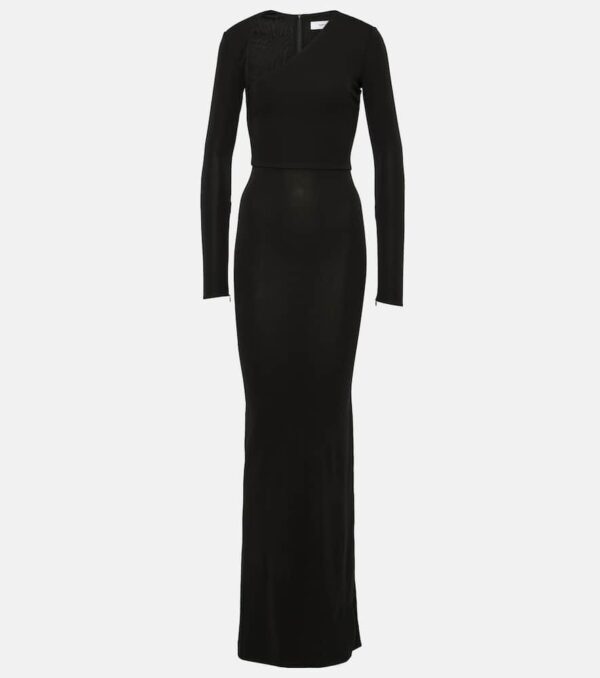 Alex Perry Asymmetric jersey maxi dress