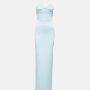 Alex Perry Conley satin crêpe maxi dress