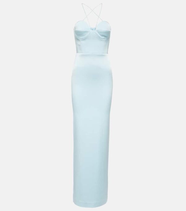 Alex Perry Conley satin crêpe maxi dress