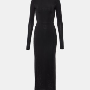 Alex Perry Crystal-embellished jersey maxi dress