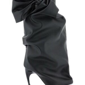 Alexander McQueen Armadillo Bow-detailed High Stiletto Heel Boots