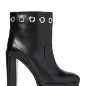 Alexander McQueen Eyelet Detailed Platform Boots