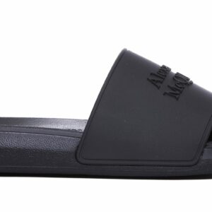 Alexander McQueen Logo Slide Sandals