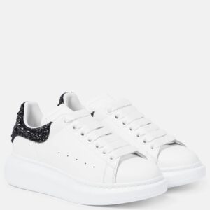 Alexander McQueen Oversized embellished leather sneakers