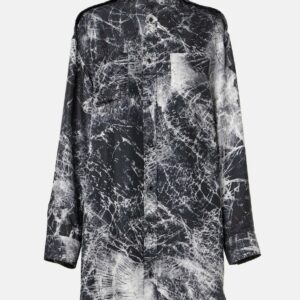 Alexander McQueen Printed silk shirt dress