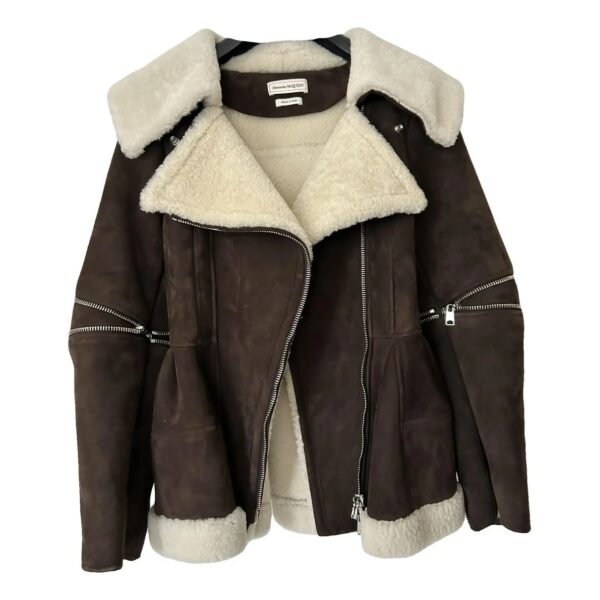 Alexander McQueen Shearling biker jacket