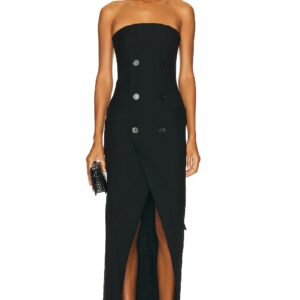 Alexander McQueen Strapless Blazer Dress in Black - Black. Size 40 (also in ).