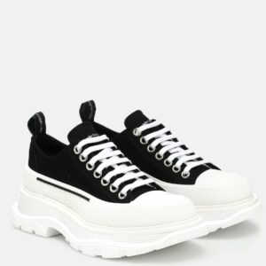 Alexander McQueen Tread Slick canvas platform sneakers