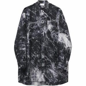 Alexander Mcqueen Silk Printed Shirt Dress