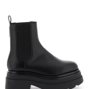 Alexander Wang Chelsea Carter Combat Boots In Black Leather