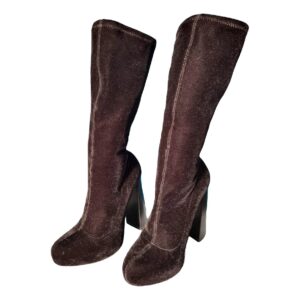 Alexander Wang Velvet riding boots