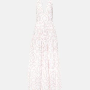 Alexandra Miro Celeste printed cotton maxi dress