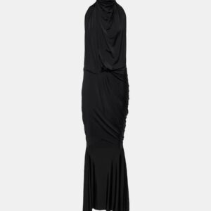 Alexandre Vauthier High-neck draped maxi dress