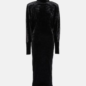 Alexandre Vauthier Velvet turtleneck maxi dress