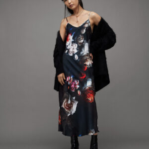 Allsaints Bryony Rosalie Floral Midi Slip Dress