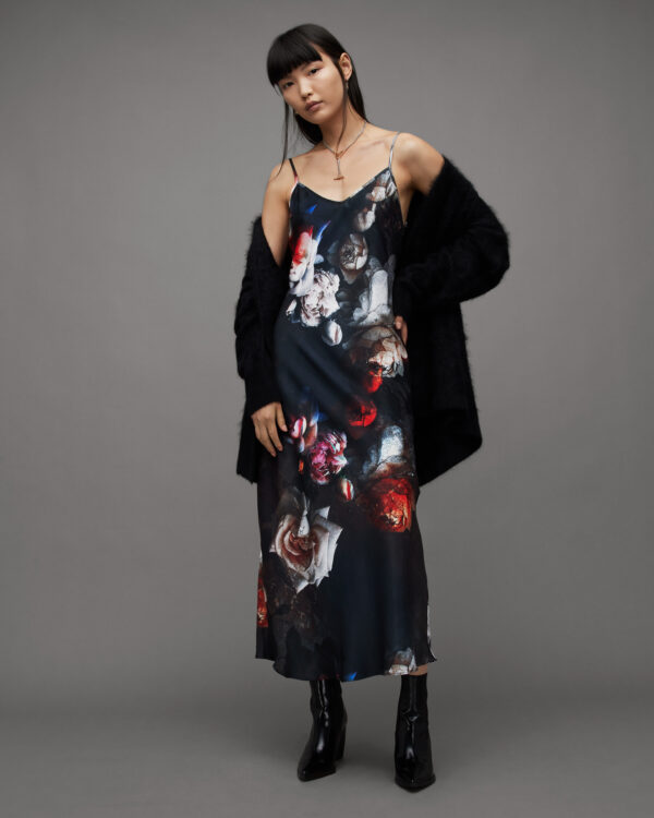 Allsaints Bryony Rosalie Floral Midi Slip Dress