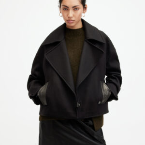 Allsaints Cooper Oversized Cropped Jacket