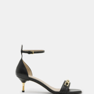 Allsaints Gloria Chain Strap Leather Heel Sandals