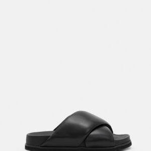 Allsaints Saki Leather Crossover Sandals