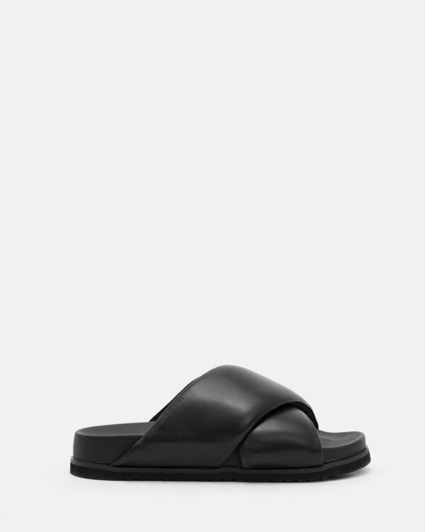 Allsaints Saki Leather Crossover Sandals