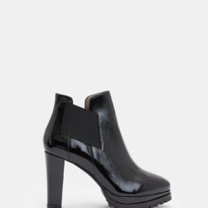 Allsaints Sarris Patent Leather Block Heel Boots