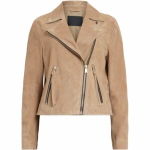 Allsaints Suede Dalby Biker Jacket