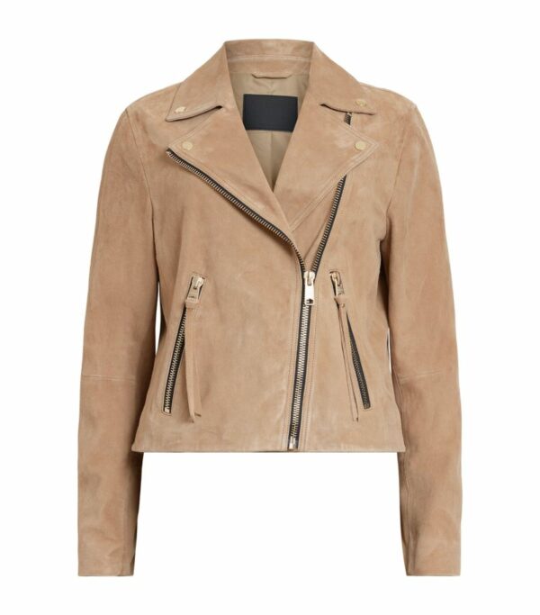 Allsaints Suede Dalby Biker Jacket