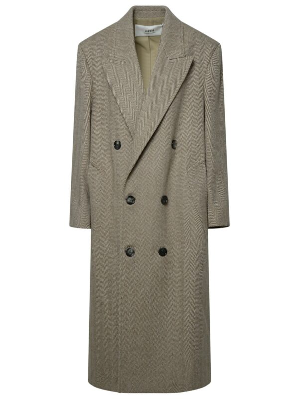 Ami Alexandre Mattiussi Beige Wool Coat