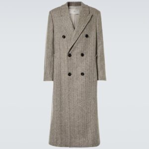 Ami Paris Double-breasted virgin wool coat