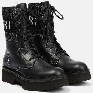 Amiri Leather lace-up boots